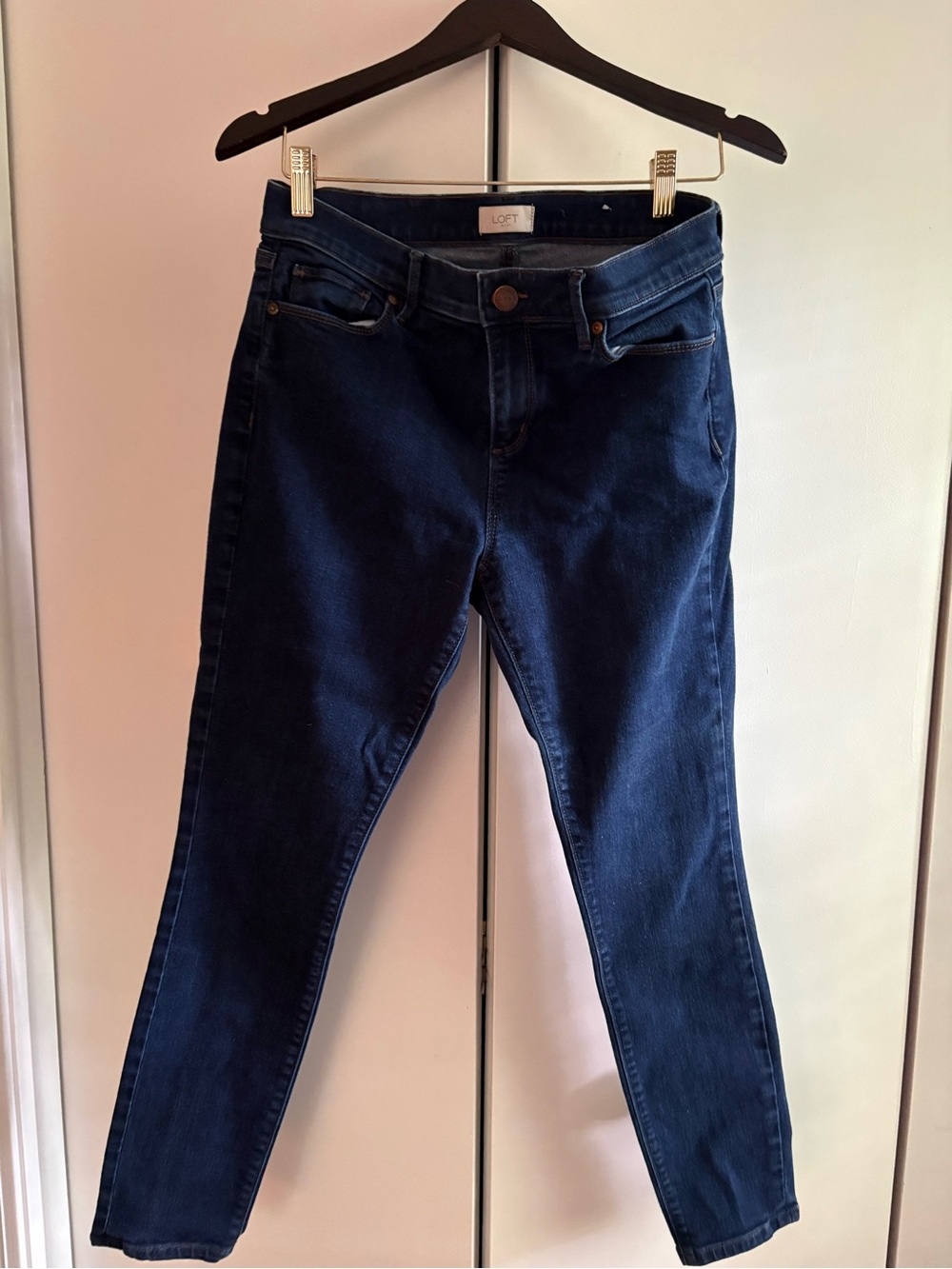 J. Crew Factory Skinny Jeans in Dark Blue Indigo